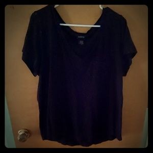 Black Safety Pin Pattern Tee